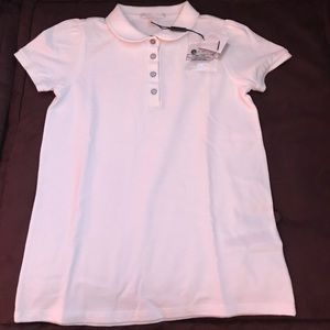White children’s Burberry uniform top